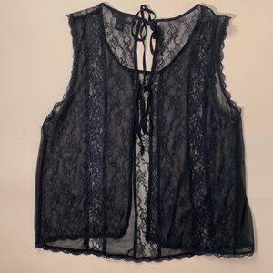 Victoria’s Secret black lace camisole